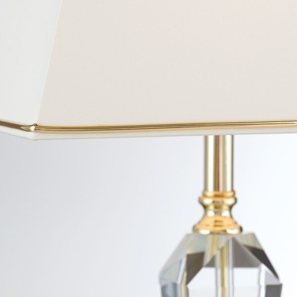 Orion LA 4-1201 - Lampada da tavolo di cristallo VERONIQUE 1xE27/60W/230V color crema/limpido