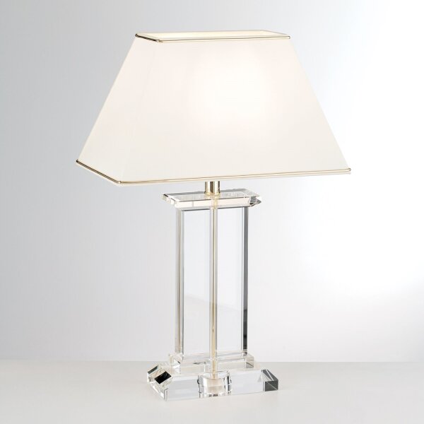 Orion LA 4-1202 - Lampada da tavolo di cristallo VERONIQUE 1xE27/60W/230V color crema/limpido