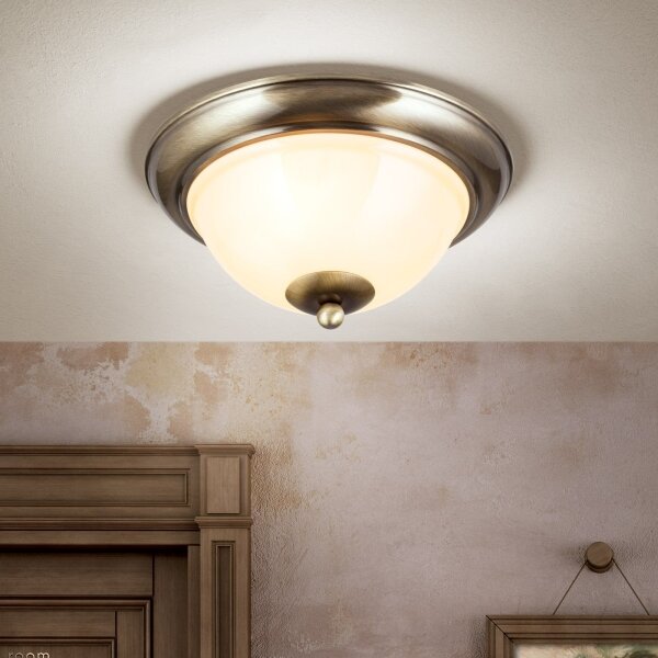 Orion DL 7-675/27-Plafoniera AUSTRIAN OLD LAMP 2xE27/60W/230V bronzo/beige
