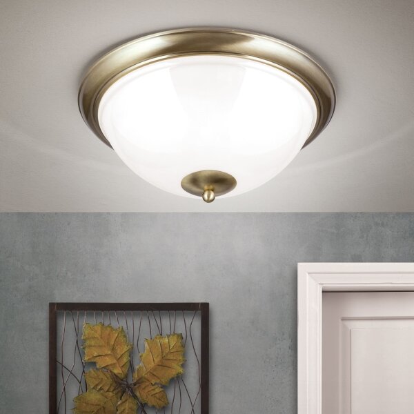 Orion DL 7-677/50 - Plafoniera AUSTRIAN OLD LAMP 3xE27/60W/230V bronzo/bianco
