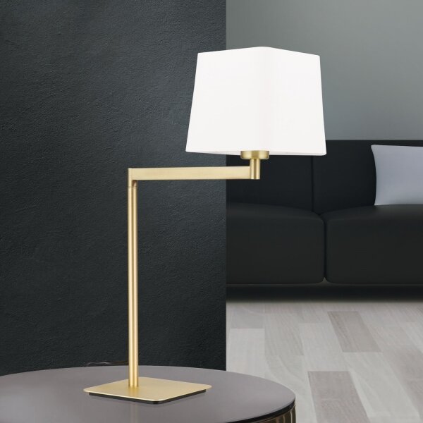 Orion LA 4-1209/1 - Lampada da tavolo CARLTON 1xE27/40W/230V bianco/oro
