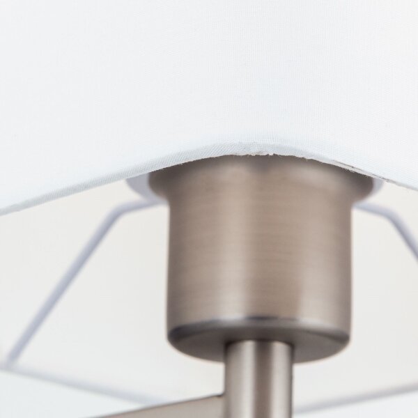 Orion Stl 12-1187/1 - Lampada con piedistallo CARLTON 1xE27/40W/230V bianco/cromo opaco