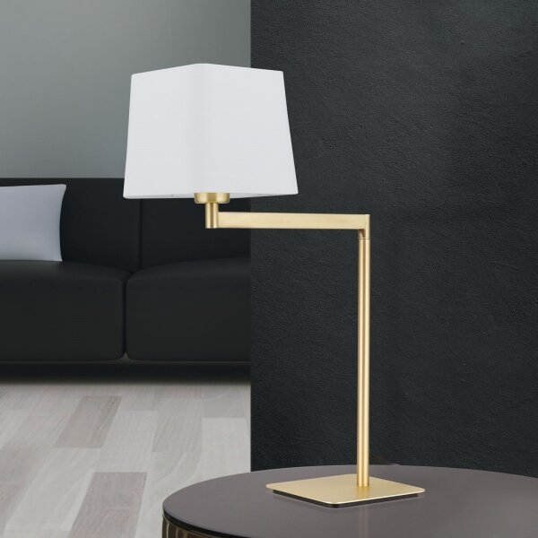 Orion LA 4-1209/1 - Lampada da tavolo CARLTON 1xE27/40W/230V bianco/oro