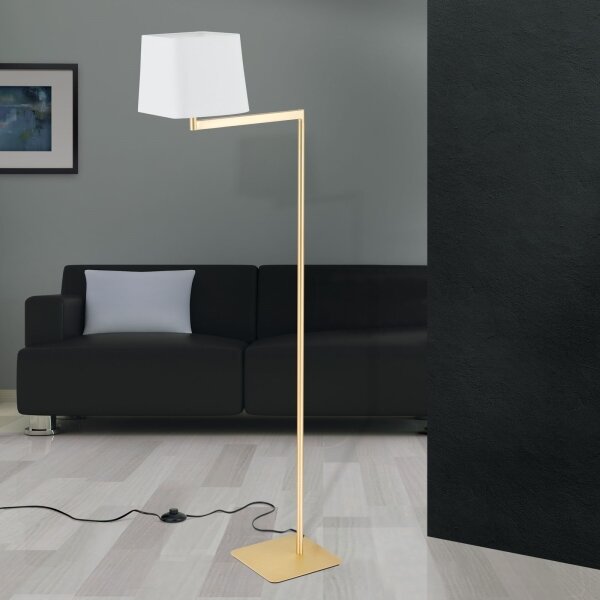 Orion Stl 12-1187/1 - Lampada con piedistallo CARLTON 1xE27/40W/230V bianco/oro