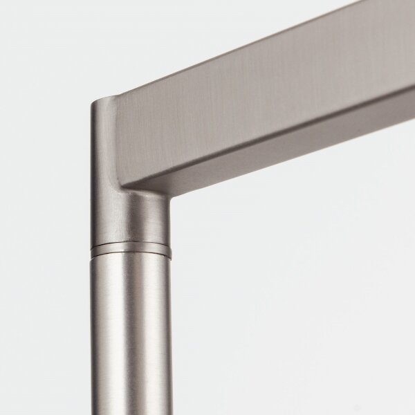 Orion Stl 12-1187/1 - Lampada con piedistallo CARLTON 1xE27/40W/230V bianco/cromo opaco