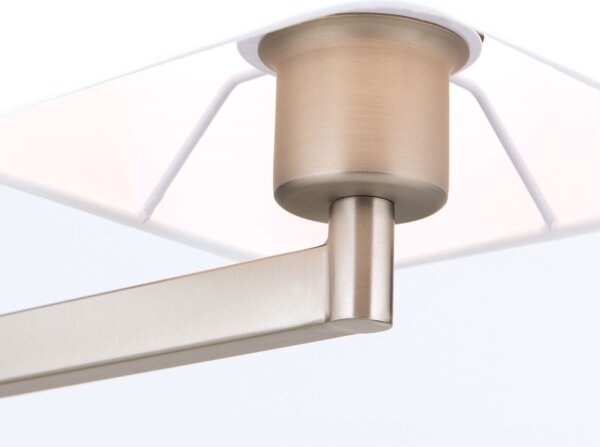 Orion LA 4-1209/1 - Lampada da tavolo CARLTON 1xE27/40W/230V bianco/cromo opaco