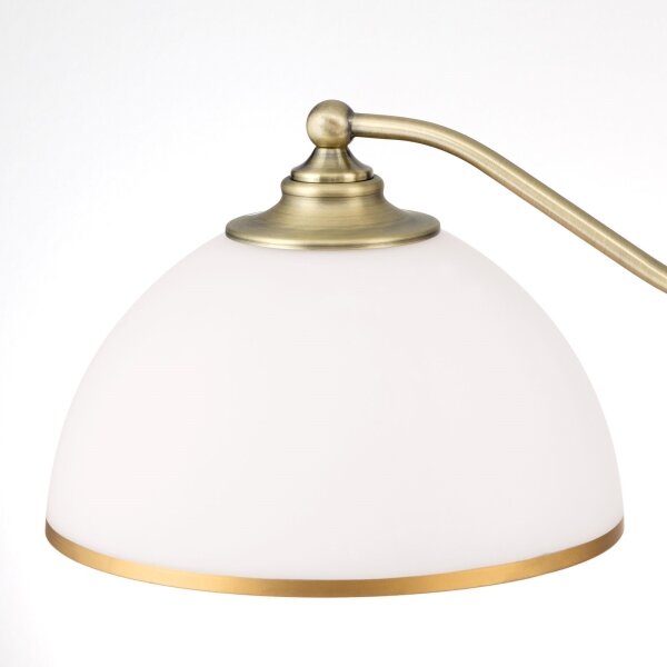 Orion LU 1838/3 - Lampadario a sospensione con catena OLD LAMP 3xE27/40W/230V bianco/ottone