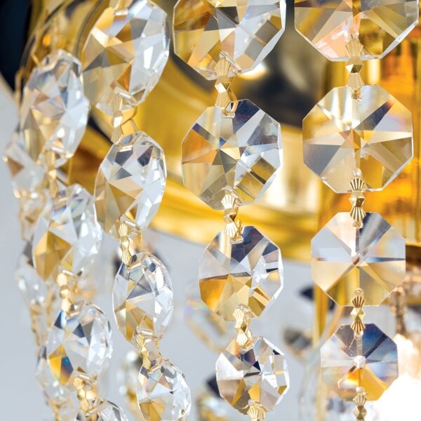 Orion DLU 1840/26-Plafoniera di cristallo PLAFOND 1xE27/40W/230V diametro 26 cm oro
