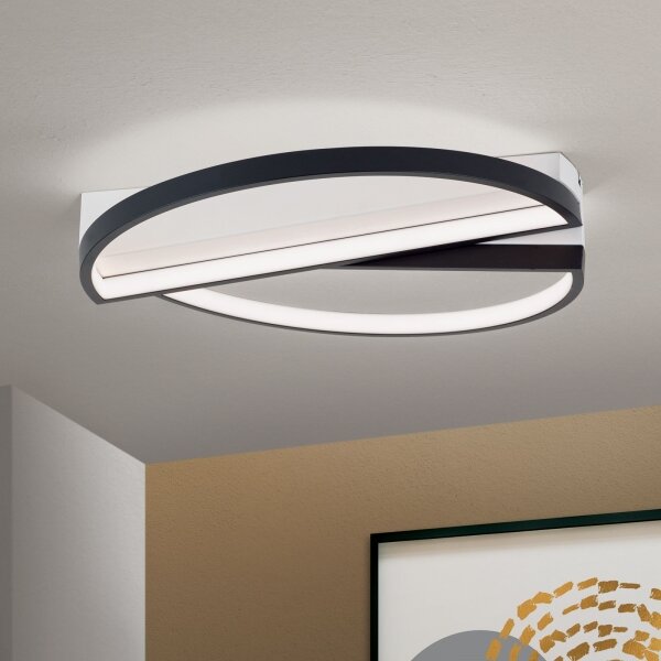 Orion DL 7-693 - Lampada da soffitto dimmerabile OLGA LED/28W/230V nero/bianco