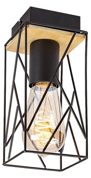 Rabalux Lampada a soffitto nera Boire per lampadina E27, modello 71021