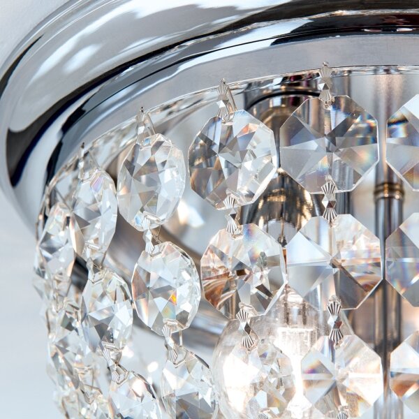 Orion DLU 1840/35-Plafoniera di cristallo PLAFOND 3xE27/40W/230V diametro 35 cm cromo