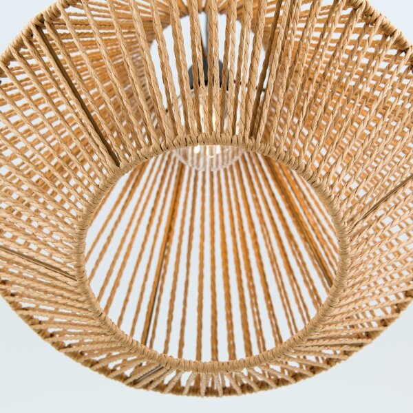 Orion HL 6-1812/1 - Lampadario a sospensione con filo JUNGLE 1xE27/40W/230V diametro 31 cm canapa