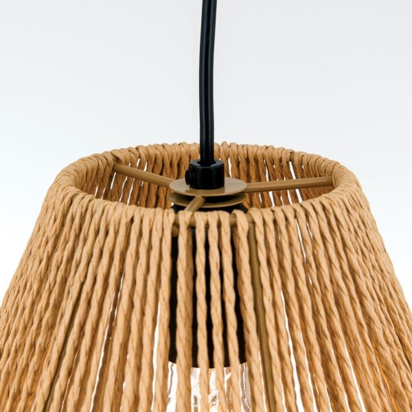 Orion HL 6-1812/1 - Lampadario a sospensione con filo JUNGLE 1xE27/40W/230V diametro 31 cm canapa