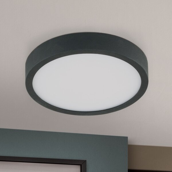 Orion DL 7-657/14 - Plafoniera LED BULLY LED/12W/230V diametro 14 cm nero