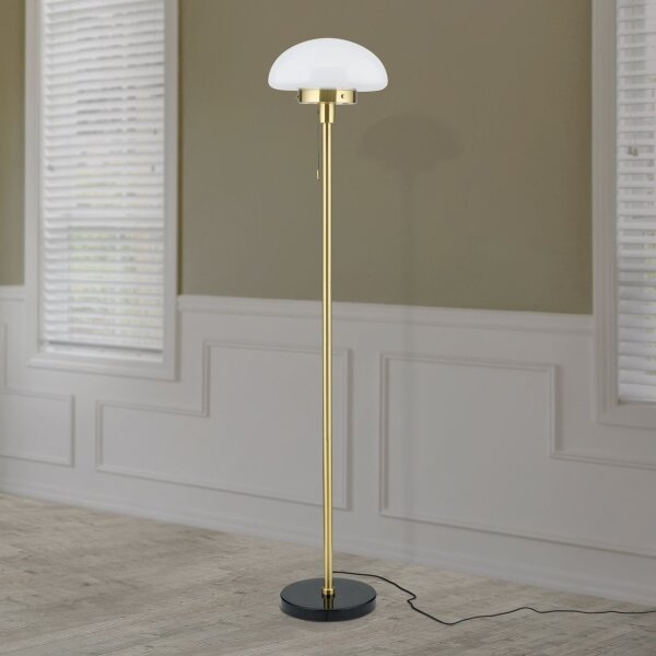 Orion Stl 12-1191/1 - Lampada con piedistallo SPARTA 1xE27/40W/230V oro/nero