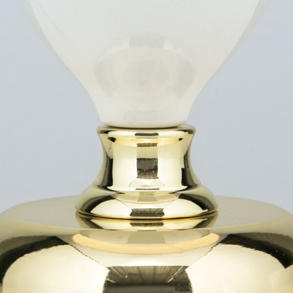 Orion LA 4-1229 - Lampada da tavolo OVUM 1xE27/40W/230V 48 cm ceramiche bianco/oro