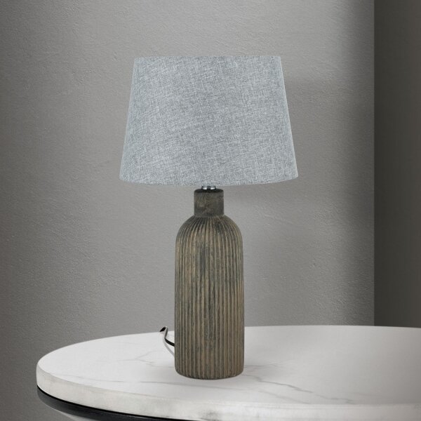 Orion LA 4-1226 - Lampada da tavolo ORCHID 1xE27/40W/230V ceramiche marrone/grigio