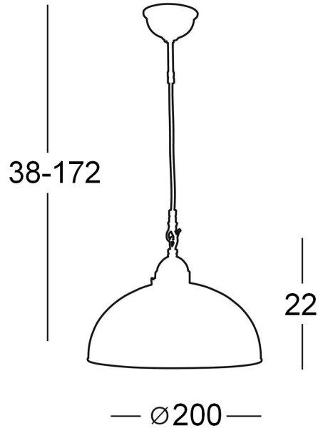 Kolarz 731.30.73 - Lampada a sospensione con cavo NONNA 1xE27/75W/230V bianco