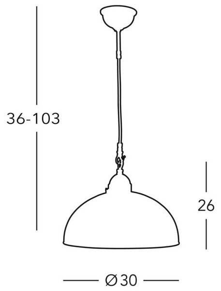 Kolarz 731.30.54 - Lampadario su filo NONNA 1xE27/75W/230V