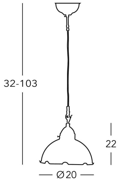 Kolarz 731.30.53 - Lampadario su filo NONNA 1xE27/75W/230V