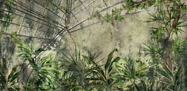 Carta da parati Boschetti, piante e alberi della giungla tropicale, Carta da parati Natura, u96932 : Uwalls.it