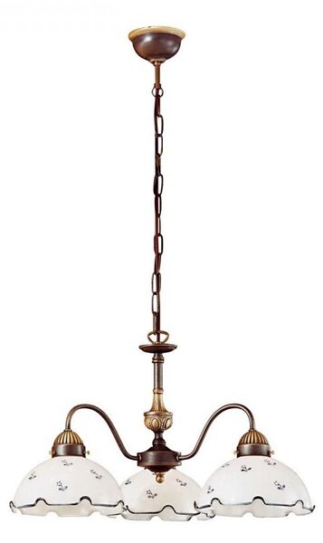 Kolarz 731.83.17 - Lampadario a sospensione con catena NONNA 3x E27/75W/230V