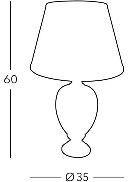 Kolarz 780.70 - Lampada da tavolo GIARDINO 1xE27/100W/230V