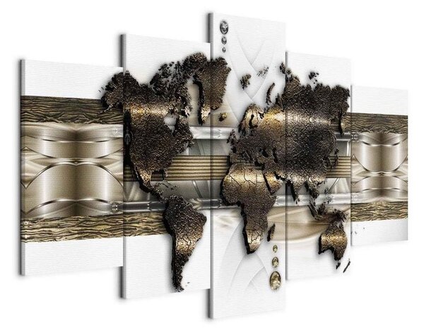 Quadro Mondo di metallo