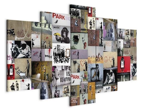 Quadro Art of Collage Banksy IV