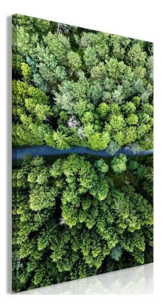 Quadro Road Through Forest (1 Part) Vertical