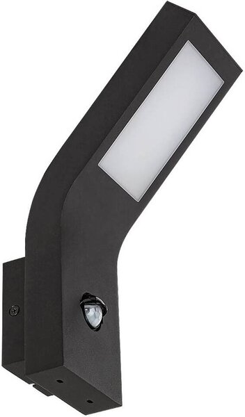 Applique Saldus bianco nero LED 9WIP44 L:16cm L:8cm H:29cm