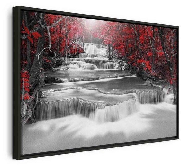 Quadro Cascade of Thoughts (1 Part) Wide Red