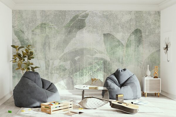 Carta da parati Stile loft con palme tropicali, Carta da parati Natura, Carta da parati Foglie, u97030 : Uwalls.it