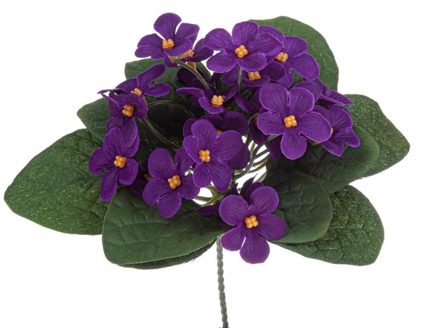 Set 6 Cespugli Artificiali di Violetta Altezza 21 cm Viola