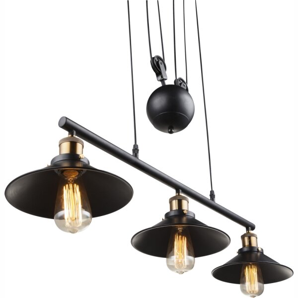 Globo 15053-3 - Lampadario LENIUS 3xE27/60W/230V