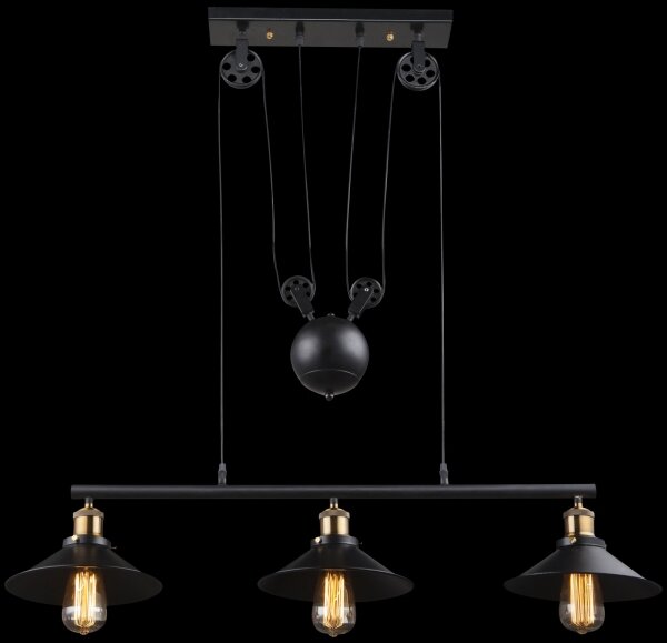 Globo 15053-3 - Lampadario LENIUS 3xE27/60W/230V