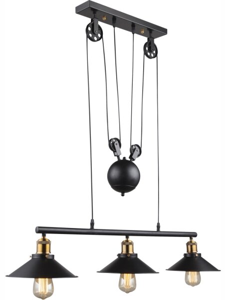 Globo 15053-3 - Lampadario LENIUS 3xE27/60W/230V