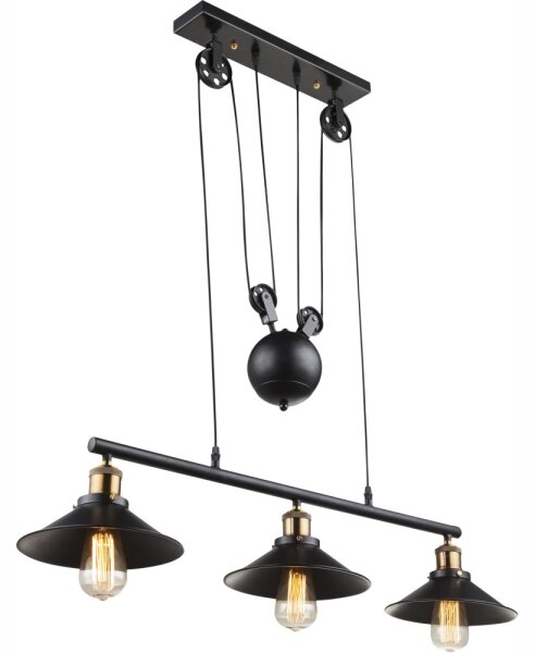Globo 15053-3 - Lampadario LENIUS 3xE27/60W/230V