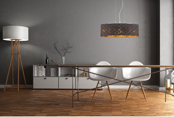 Globo 15229H2 - Lampadario a sospensione con filo CLARKE 3xE27/60W/230V
