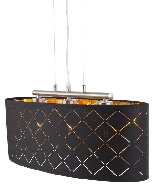 Globo 15229H2 - Lampadario a sospensione con filo CLARKE 3xE27/60W/230V