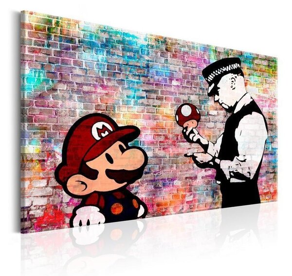 Quadro Banksy Colourful Brick