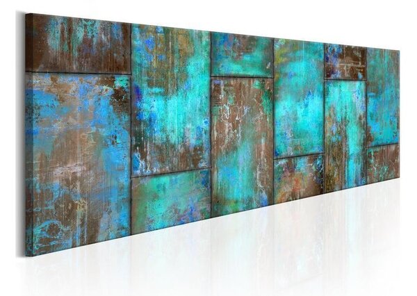 Quadro Metal Mosaic Blue