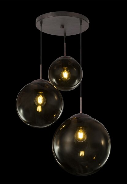 Globo 15865-3 - Lampadario a sospensione con filo VARUS 3xE27/40W/230V