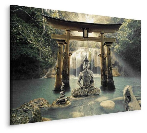 Quadro Buddha Smile (1 Part) Wide
