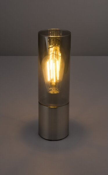 GLOBO 21000N - Lampada da tavolo ANNIKA 1xE27/25W/230V diametro 9 cm cromo