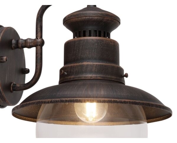 Globo 3272R - Applique da esterno SELLA 1xE27/60W/230V IP44