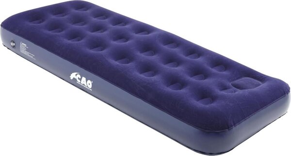 Materasso gonfiabile per 1 persona - velour, nero - Comodo e resistente