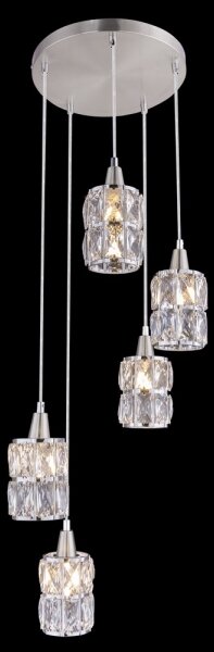 Globo 15760-5 - Lampadario a sospensione con filo WOLLI 5xE14/40W/230V