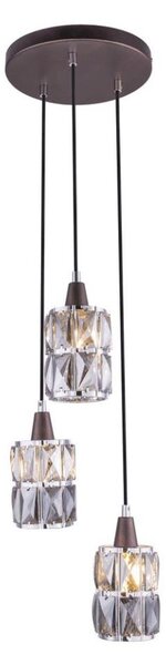 Globo 15761-3 - Lampadario di cristallo a sospensione WOLLI 3xE14/40W/230V
