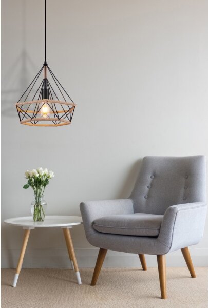 Globo 69029 - Lampadario a sospensione con filo ULLEU 1xE27/60W/230V